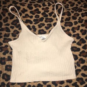 Cream Color Crop Top